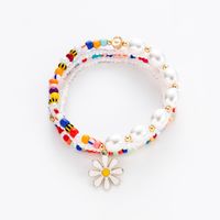 Fashion Round Beaded Artificial Crystal Handmade Tassel Women's Bracelets 1 Piece sku image 2