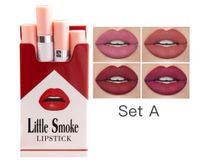 4 Packs Von Modische Matte Samt Kleine Zigaretten Nicht Einfach Zu Verblassen Lippenstift sku image 1