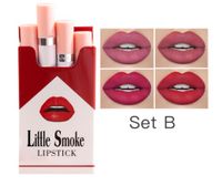 4 Packs Of Fashionable Matte Velvet Small Cigarettes Not Easy To Fade Lipstick sku image 2