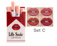 4 Packs Of Fashionable Matte Velvet Small Cigarettes Not Easy To Fade Lipstick sku image 3
