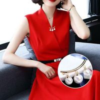 Fashion Bow Knot Alloy Inlay Pearl Women's Brooches main image 3