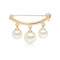 Fashion Bow Knot Alloy Inlay Pearl Women's Brooches sku image 1