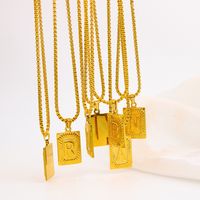 Fashion Letter Stainless Steel Plating Pendant Necklace 1 Piece main image 5
