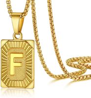 Fashion Letter Stainless Steel Plating Pendant Necklace 1 Piece sku image 6