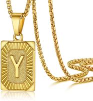 Fashion Letter Stainless Steel Plating Pendant Necklace 1 Piece sku image 23