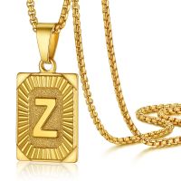 Fashion Letter Stainless Steel Plating Pendant Necklace 1 Piece sku image 24