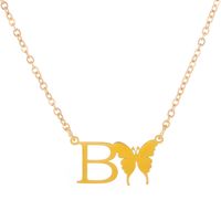 Fashion Butterfly Alloy Plating Zircon Women's Necklace main image 4