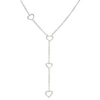 Titanium Steel Simple Style Polishing Heart Shape Necklace sku image 2
