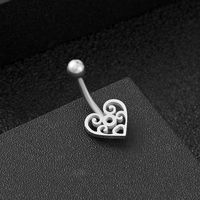 Fashion Flower Stainless Steel Belly Ring 1 Piece main image 4