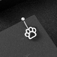 Fashion Flower Stainless Steel Belly Ring 1 Piece main image 3