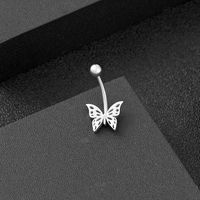 Fashion Flower Stainless Steel Belly Ring 1 Piece sku image 10