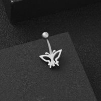 Fashion Flower Stainless Steel Belly Ring 1 Piece sku image 17