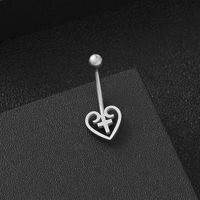 Fashion Flower Stainless Steel Belly Ring 1 Piece sku image 12