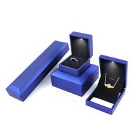 New Style Led Lighted Storage Box Plastic Jewelry Case main image 4