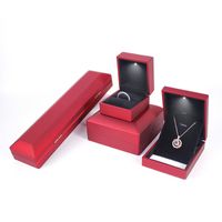 New Style Led Lighted Storage Box Plastic Jewelry Case main image 3