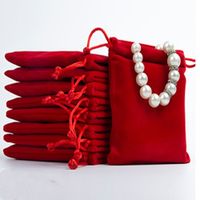 Casual Solid Color Flannel Jewelry Packaging Bags sku image 9