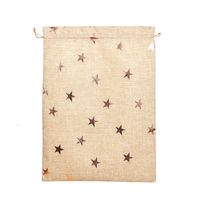 Christmas Cute Star Heart Shape Cloth Party Gift Wrapping Supplies sku image 1