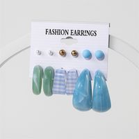 Lady Geometric Arylic Plating Women's Earrings 1 Set sku image 20