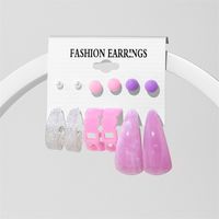 Lady Geometric Arylic Plating Women's Earrings 1 Set sku image 12