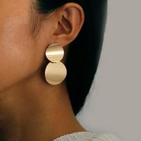 1 Pair Simple Style Geometric Plating Alloy Drop Earrings main image 1
