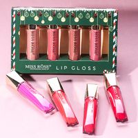 Christmas Makeup Lip Lacquer Sets Of Boxes Matte Finish Non-fading Lipstick Kit main image 6