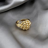 Vintage Style Round Hand Copper Plating Open Ring 1 Piece main image 1