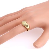 Vintage Style Round Hand Copper Plating Open Ring 1 Piece main image 5