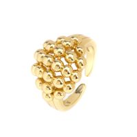 Vintage Style Round Hand Copper Plating Open Ring 1 Piece sku image 1