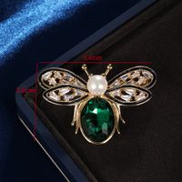 Glam Bee Copper Gold Plated Zircon Unisex Brooches main image 2