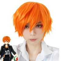 Cartoon Anime Cosplay Brown Face Got-up Short Hair Wig sku image 1