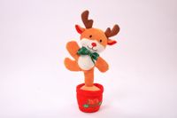 Cute Singing And Dancing Enchanting Flower Christmas Doll Elk Cactus Tulip Birthday Gift 1 Piece main image 4