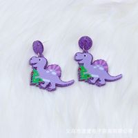 Cute Water Droplets Arylic Printing Women's Drop Earrings 1 Pair sku image 13