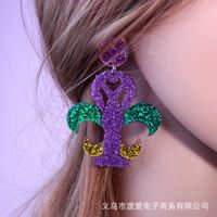Cute Water Droplets Arylic Printing Women's Drop Earrings 1 Pair sku image 25