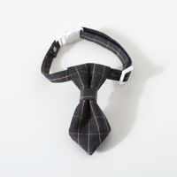 Pet British Style Bow Tie Tie Adjustable Cat Dog Collar Collar Bell Accessories sku image 12