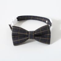 Pet British Style Bow Tie Tie Adjustable Cat Dog Collar Collar Bell Accessories sku image 11