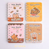 Cute Creative Cartoon Coil Portable Stationery Mini Notebook 1 Piece sku image 2