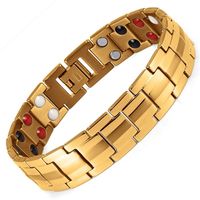 Fashion Geometric Alloy Plating Inlay Magnet Unisex Bracelets 1 Piece sku image 4