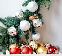 Noël Mode Sapin De Noël Star Plastique Fête Ornements Suspendus 1 Jeu sku image 11