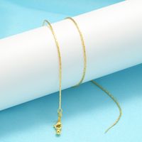 Simple Style Geometric Copper Gold Plated Necklace In Bulk main image 1