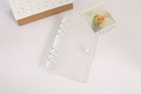 Fashion Color Clip Pvc Loose-leaf  6-hole Transparent Spiral Journal Book Shell sku image 13