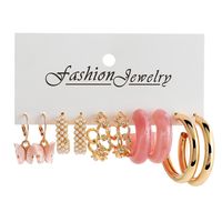 Retro Simple Style Geometric Butterfly Bow Knot Alloy Plating Women's Earrings main image 3