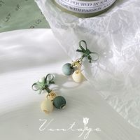 Retro Herzform Blume Legierung Überzug Inlay Künstliche Edelsteine Perle Frau Ohrclips 1 Paar sku image 22