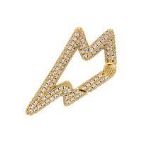 1 Piece Gold Plated Zircon Heart Shape Simple Style main image 4