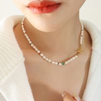 Ethnic Style Geometric Agate Glass Pearl Necklace 1 Piece main image 5