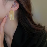 Fashion Geometric Copper Tassel Artificial Pearls Drop Earrings 1 Pair main image 5