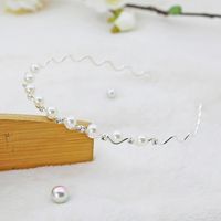 Mode Blume Metall Inlay Künstliche Perlen Künstlicher Diamant Haarband 1 Stück sku image 26