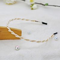 Mode Blume Metall Inlay Künstliche Perlen Künstlicher Diamant Haarband 1 Stück sku image 27