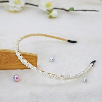 Mode Blume Metall Inlay Künstliche Perlen Künstlicher Diamant Haarband 1 Stück sku image 63