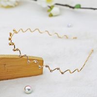 Mode Blume Metall Inlay Künstliche Perlen Künstlicher Diamant Haarband 1 Stück sku image 17