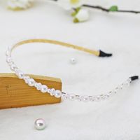 Mode Blume Metall Inlay Künstliche Perlen Künstlicher Diamant Haarband 1 Stück sku image 21